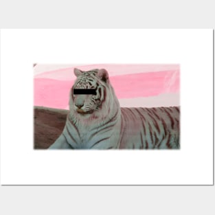 Vaporwave tiger Posters and Art